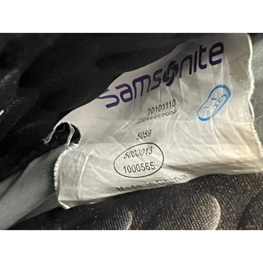 Samsonite padded laptop bag briefcase messenger shoulder strap black 16